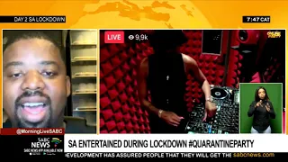 sa lockdown day 2 i dj shimza dj ph to entertain mzansi quarantineparty