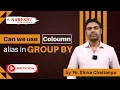 Oracle SQL Column Aliases in GROUP BY Explained NareshIT