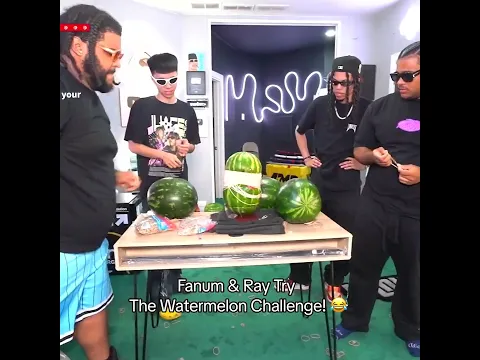 Fanum & Ray Try The Watermelon Challenge! 😂