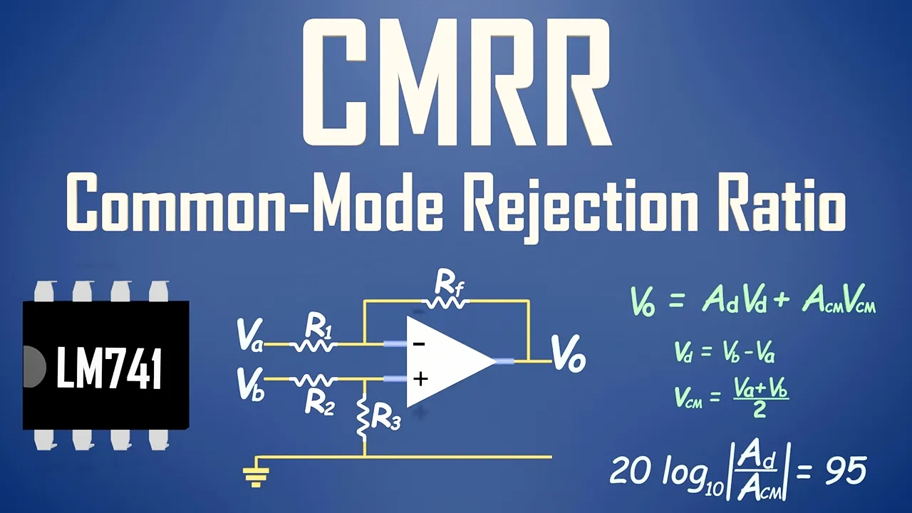 Op-Amp Common-Mode Rejection Ratio Explained Simply (CMRR Tutorial)