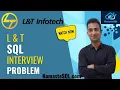L T SQL Interview Problem Print Highest and Lowest Salary Employees in Each Department