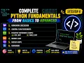 For Loop While Loop Control Flow Statements Session 6 Python Tutorial for Beginners