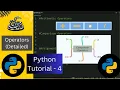 Python Operators Python Tutorial - 4 Python Full Course