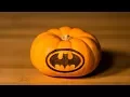 Laser Engraving The Batman Logo on a Pumpkin