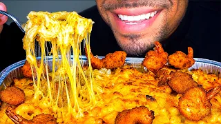 ASMR CHEESIEST MAC & CHEESE MUKBANG 먹방 STIRRING EATING MACARONI AND CHEESE NO TALKING JERRY