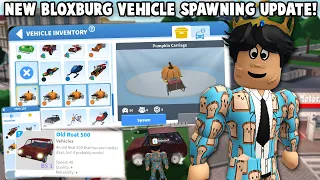 NEW BLOXBURG VEHICLE SPAWNING UPDATE IS HERE! NEW PHONE APP, FREE CAR and MORE!