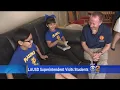 New Superintendent Austin Beutner Visits LAUSD Students Before First Day Of School