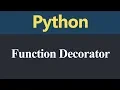 Function Decorator in Python Hindi