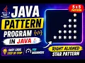 Right Aligned Half Pyramid Pattern in Java Easy Logic