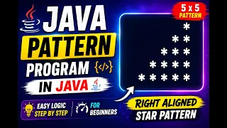 Right Aligned Half Pyramid Pattern in Java Easy Logic