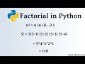 Factorial Number In Python - Free Python Course