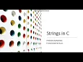 Strings in C Part 4 strcmp strncmp strchr strrchr strstr