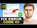 How to Fix NVIDIA Error Code 43 on Windows Device Has Stopped