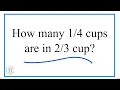 How many cups are in cup