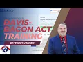 Davis-Bacon Act Training Terry McKee 11 17 2022