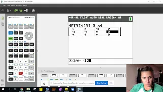 Using TI-84 to put Matrix in RREF