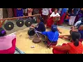 Gong dan Gendang mengiringi Tarian caci Budaya Manggarai