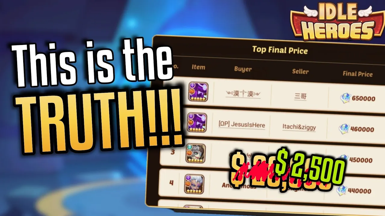 Outline Video 26k USD for one copy? No!!! I tell you the truth! - Idle Heroes