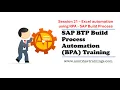 S01E21 SAP Build BPA Excel data Extraction SAP BPA Workflow for Excel Data Extraction