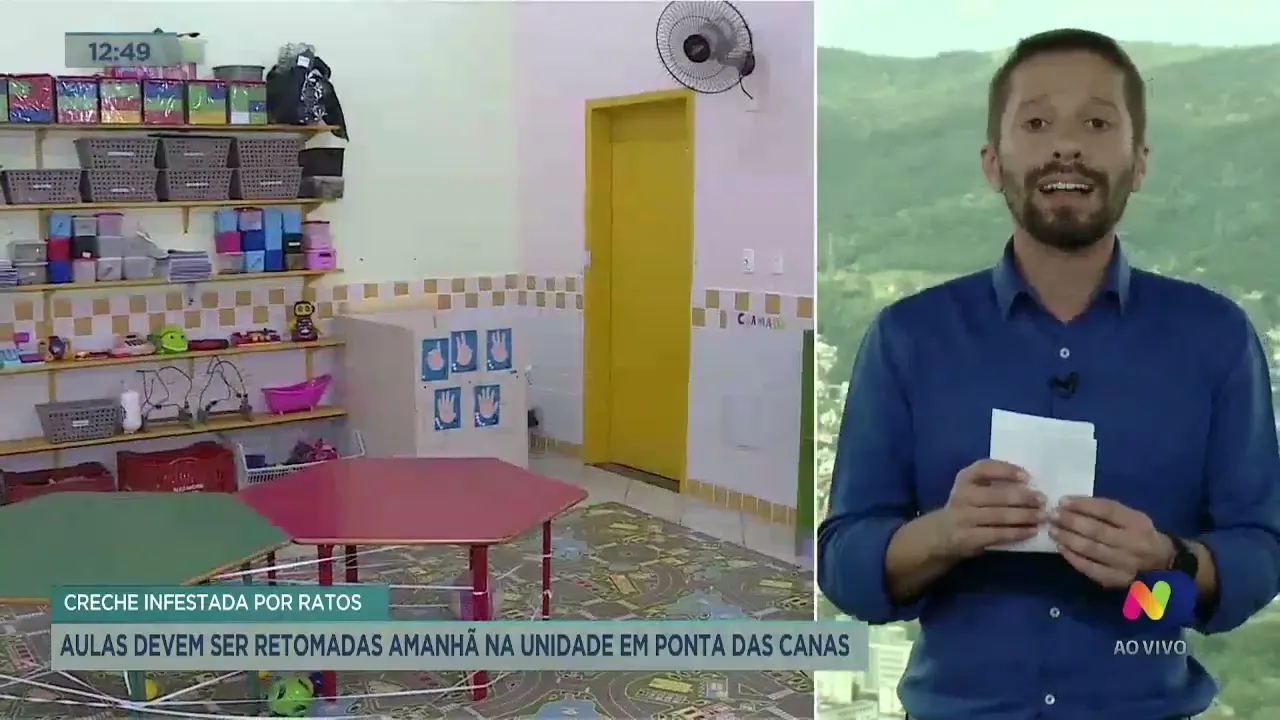 Creche infestada por ratos: aulas devem ser retomadas nesta quarta na unidade em Ponta das Canas
