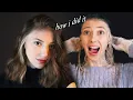 How to bleach underlayer hair at home Blond underneath Half brunette Easy hair dyeing