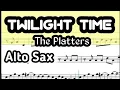 Download Lagu Twilight Time Alto Sax Sheet Music Backing Track Play Along Partitura