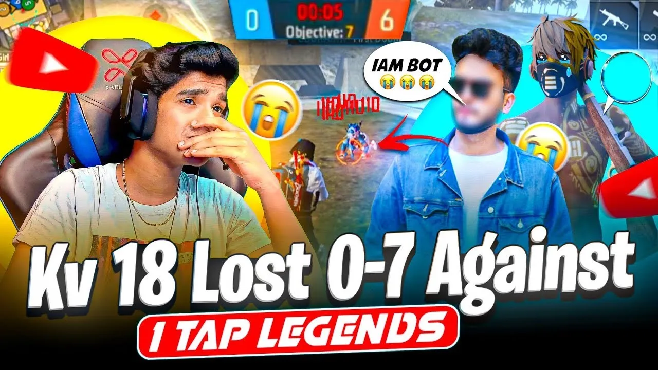 😨KV-18 LOST IN 0 - 7😭 | AGAINST 🔥ONE TAP LEGENDS😰| REALITY??🤬 | FREE FIRE IN TELUGU #dfg #freefire