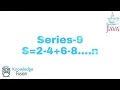 Series-S 2-4 6-8 10 n using JAVA Programming ICSE