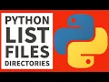 Python Programming - List Files Directories 2023