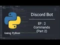 Discord Bot in Python Episode 2 Making some commands mute unmute ban unban purge Part 2