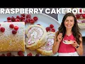 Easy Raspberry Swiss Roll Recipe Soft Creamy Filling