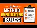 Method Overloading in Java All Rules Common Mistakes Part-2