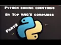 Frequently Asked Python Coding Questions in Technical Interviews Python coding Interview Questions
