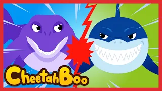 megalodon vs mosasaurus strong dinosaurs u0026 animal songs nursery rhymes kids song cheetahboo