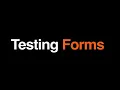 Testing LiveView Forms