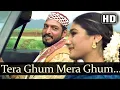 Download Lagu Tera Gham Mera Gham | Ghulam-E-Musthafa | Nana Patekar, Raveena Tandon | Hariharan | Love Song