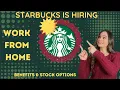 STARBUCKS IS HIRING REMOTE WORK FROM HOME JOBS WITH STOCK OPTIONS Multiple Positions Open