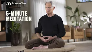 5 minute guided mediation with jon kabat zinn masterclass