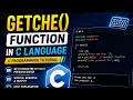 getche Function Code in C language Programming Tutorial
