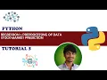 PYTHON TUTORIAL 3 REGRESSION 1 PREPROCESSING OF DATA STOCK-MARKET PREDICTION