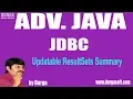 Adv Java JDBC Session - 162 Updatable ResultSets Summary by Durga Sir