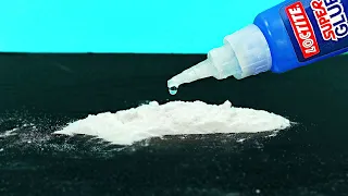 Download Super Glue and Baking soda ! Pour Glue on Baking soda and Amaze With Results MP3