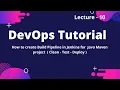 DevOps Tutorial 10 How to create Build Pipeline in Jenkins for Java project Clean-Test-Deploy