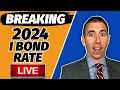 2024 November I Bond Inflation Rate - Live