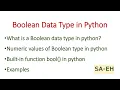 Boolean data type in Python Boolean Type in Python CBSE Data Types in Python Python Tutorial