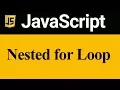 Nested for Loop in Javascript Hindi