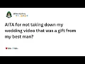 AITA for Not Taking Down My Wedding That Exposes My Family