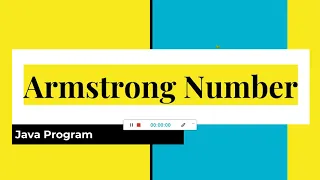 Armstrong number interview java programs