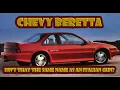 Here s how the Chevy Beretta became known for more than just stealing a gun maker s name