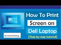 How to Print Screen in Dell Laptop How to Screen Shot in Dell Laptop Capture Screenshot on Dell